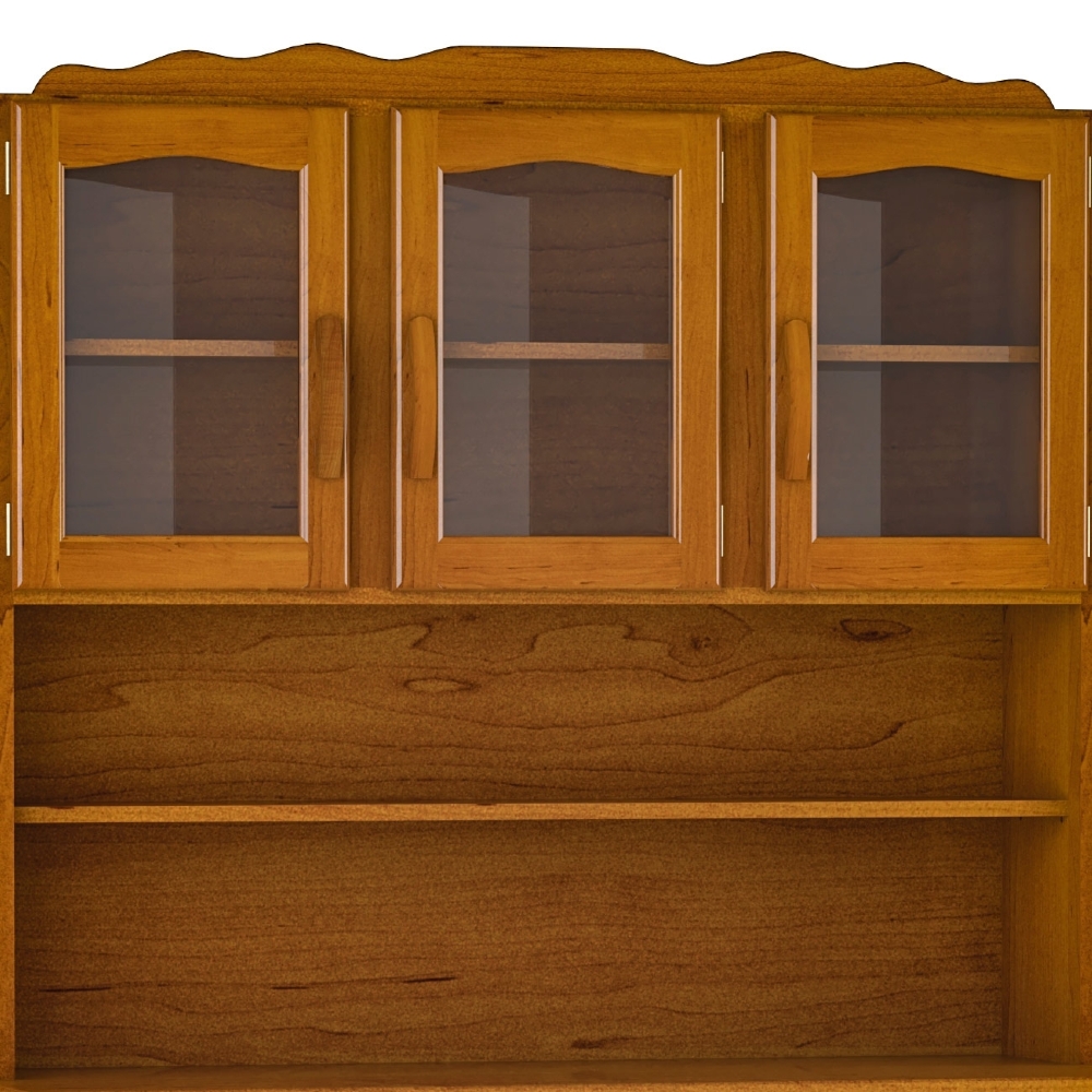 Armário Cozinha Compacta 120cm Madeira 5 Portas Kyle Imbuia Z25 - Mpozenato