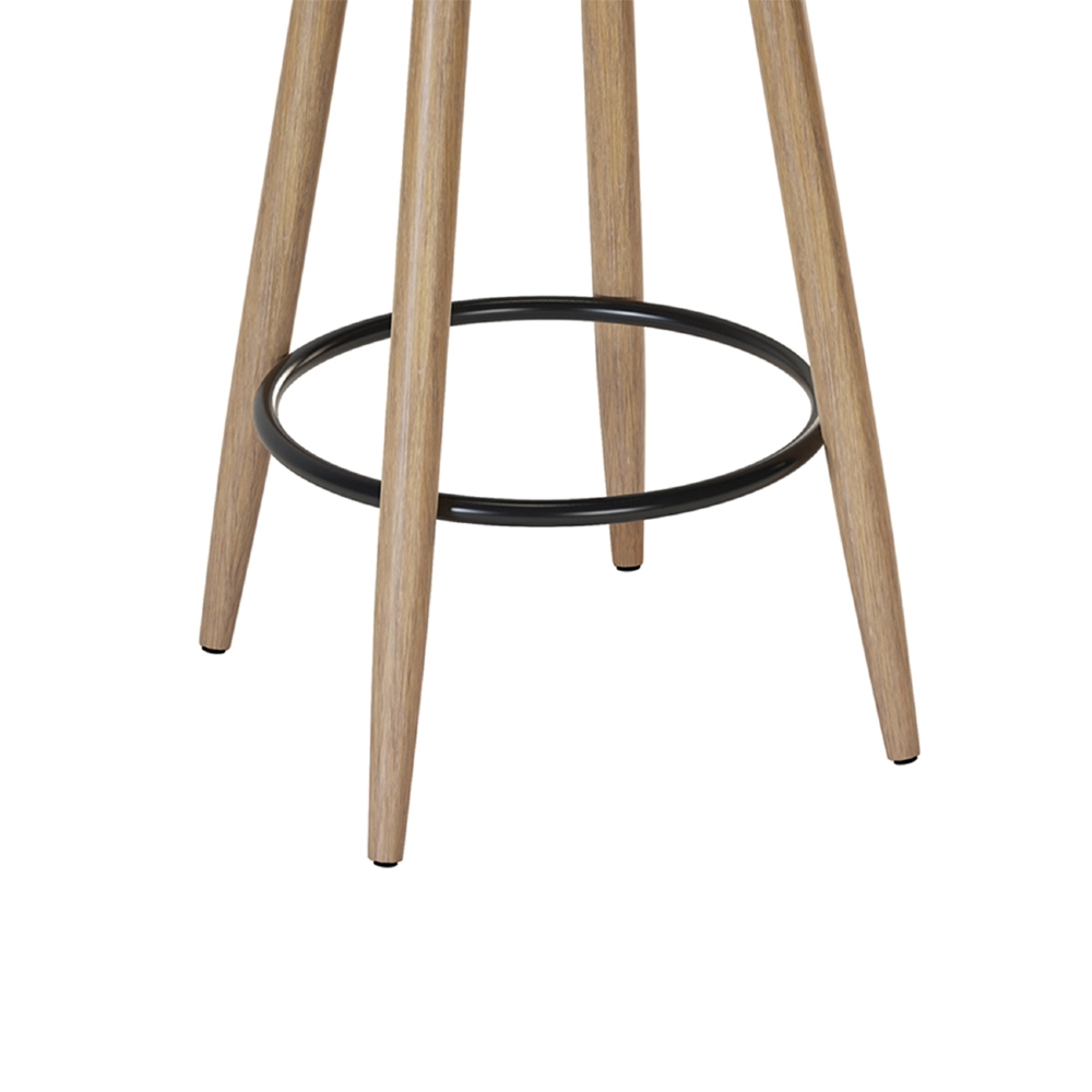 Banqueta Alta Estofada Pés Palito Kit 4 Martin Sintético Amarula S08 - Mpozenato