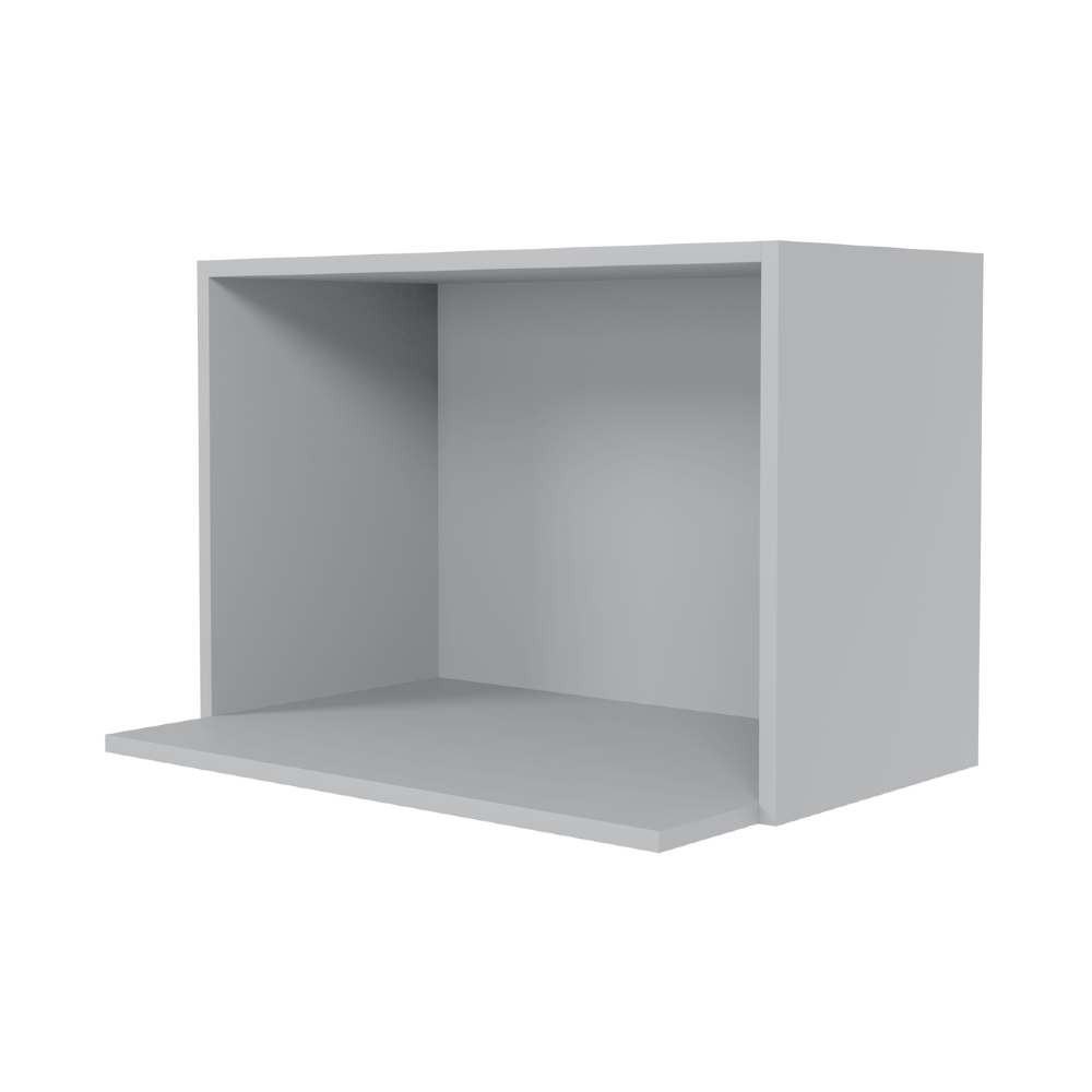 Suporte Microondas e Forno Elétrico Aéreo 60cm Itália Cinza Claro - Lumil