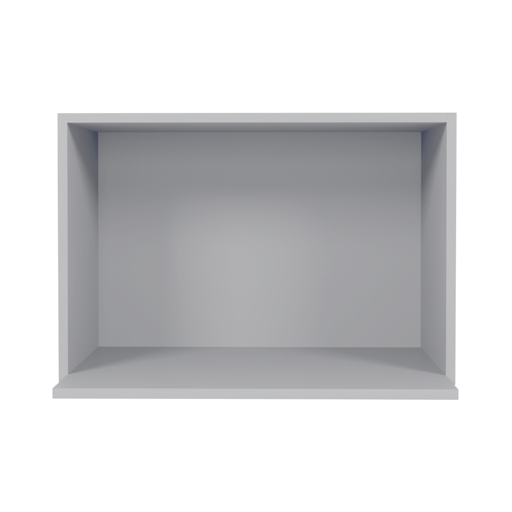 Suporte Microondas e Forno Elétrico Aéreo 60cm Itália Cinza Claro - Lumil