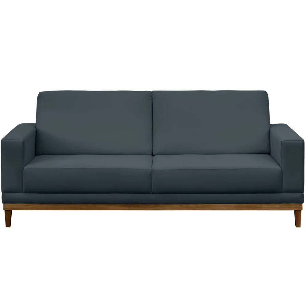 Sofá Living 145cm 2 Lugares Kayrós D05 Suede Azul - Mpozenato