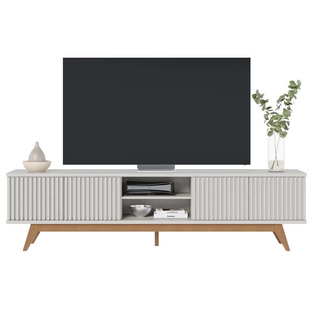 Rack Bancada Para TV 75 Pol. Martires C05 Off White - Mpozenato