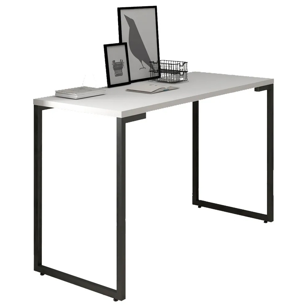 Mesa Para Computador Escrivaninha Porto 120cm Z34 Branco - Mpozenato