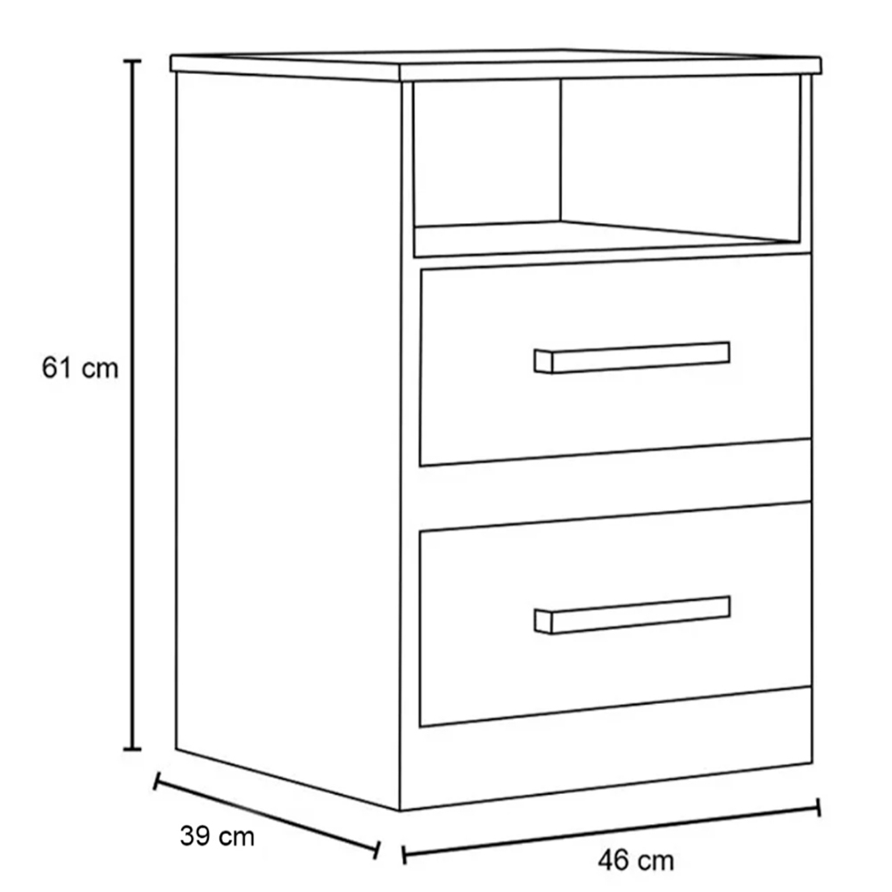 Mesa de Cabeceira Ares Flex Z17 Branco/Rosa/Azul/Lilás - Mpozenato