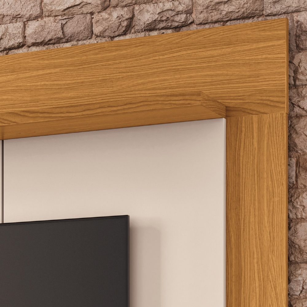 Painel TV 65 Pol 160cm Bancada Suspensa Pietro Cinamomo/Off H01 - Mpozenato