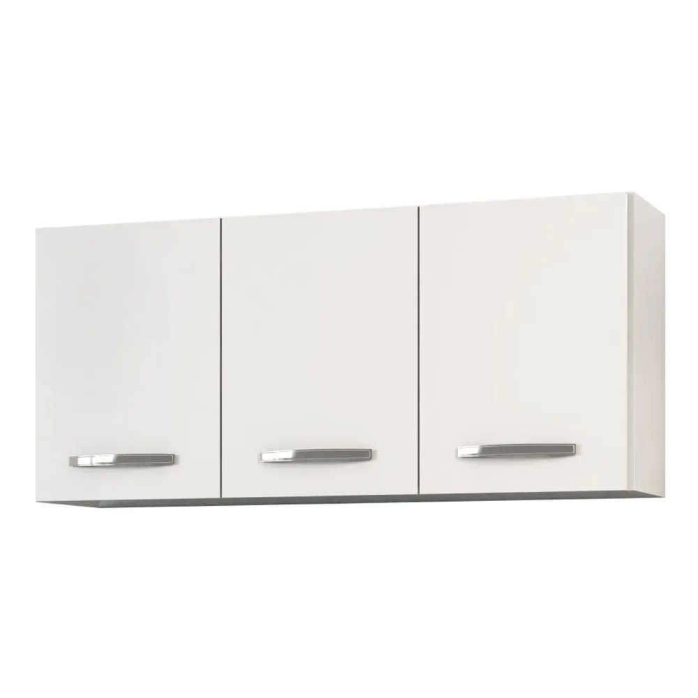 Armário Aéreo Honduras 03 Portas 120cm Branco - Lumil Móveis