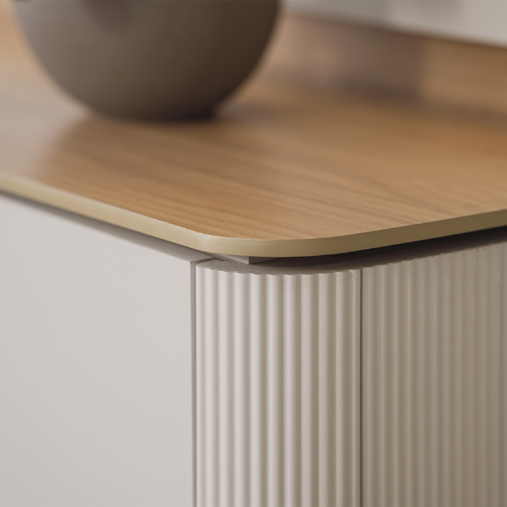 Painel TV 70 Pol 180cm Bancada Suspensa Lexie Canela/Off L06 - Mpozenato