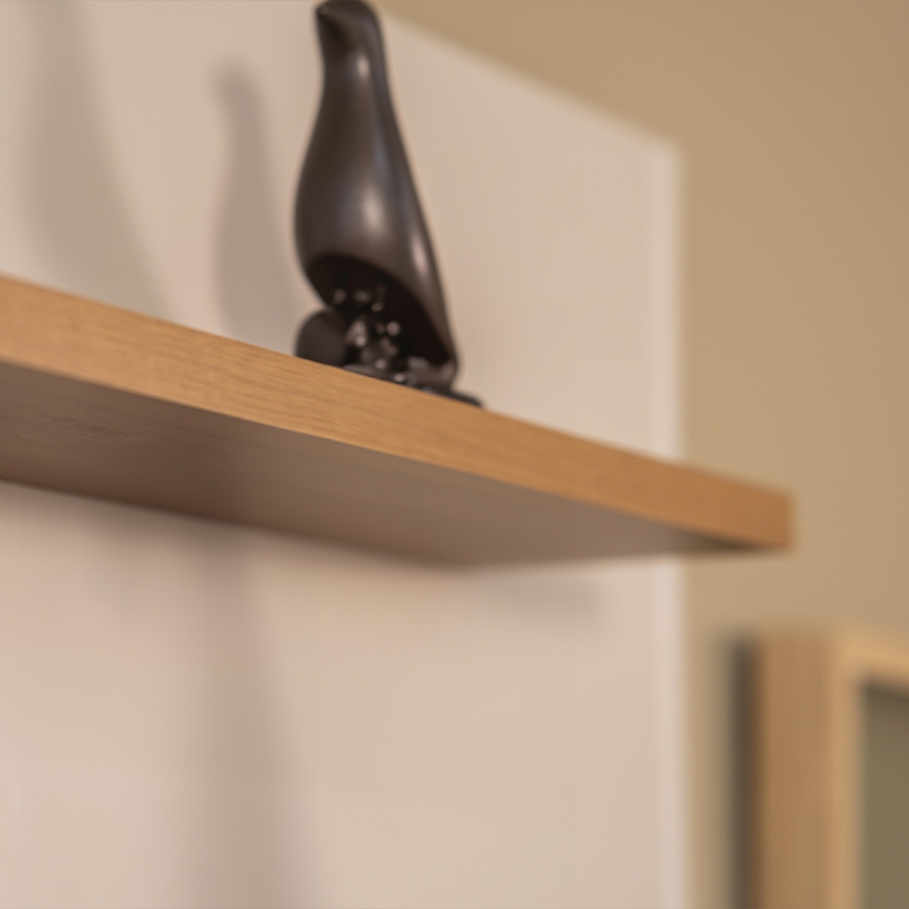 Painel TV 70 Pol 184cm Bancada Suspensa Kaori Canela/Off L06 - Mpozenato