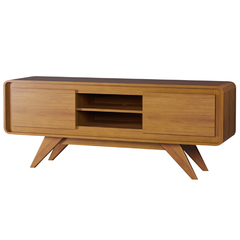 Rack TV 55 Pol 150cm Orgânico 2 Portas Cecy Nature Z56      - Mpozenato