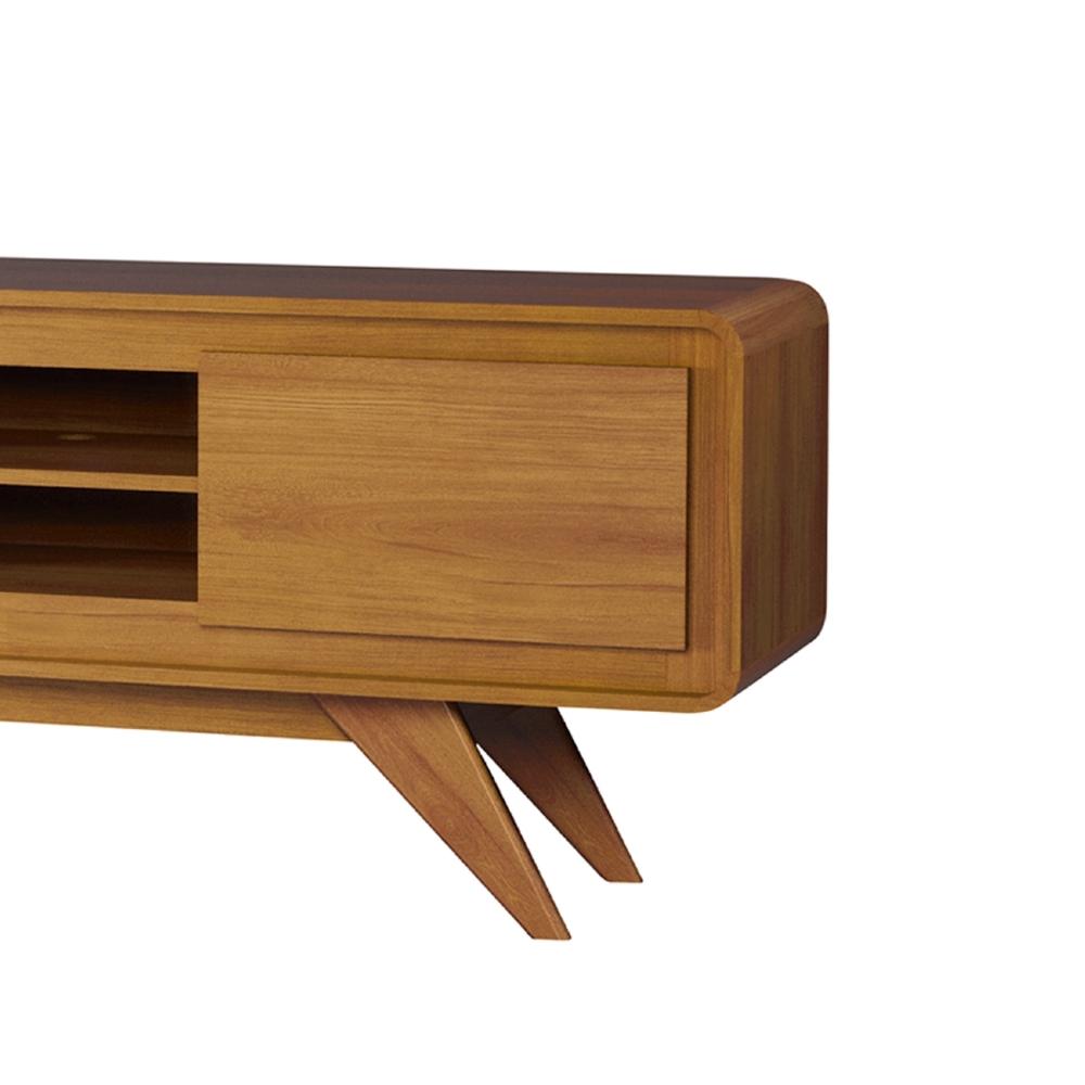 Rack TV 55 Pol 150cm Orgânico 2 Portas Cecy Nature Z56      - Mpozenato