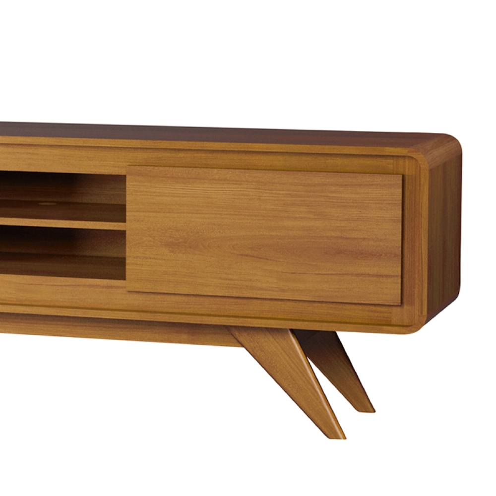 Rack TV 65 Pol 180cm Orgânico 2 Portas Cecy Nature Z56      - Mpozenato