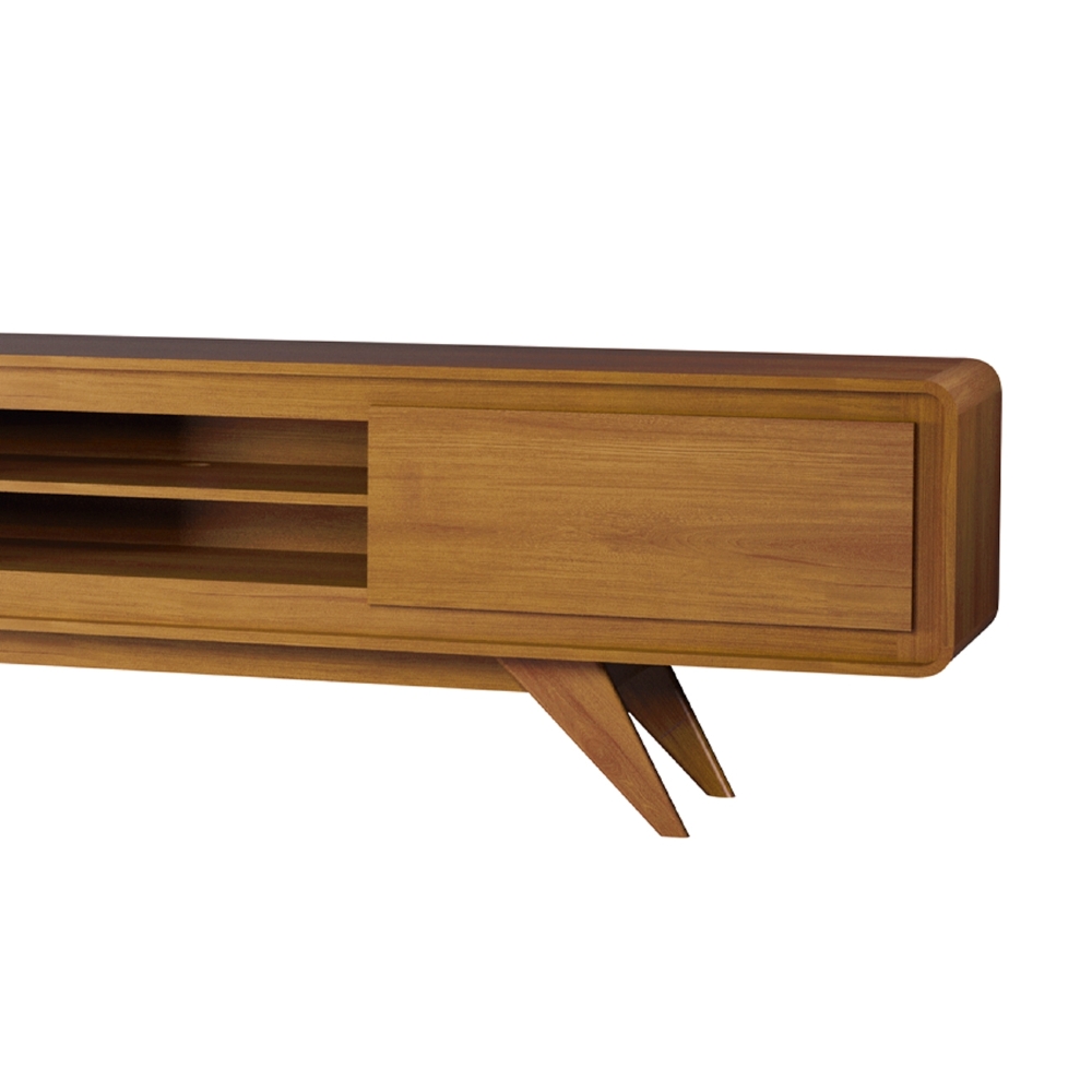 Rack TV 75 Pol 220cm Orgânico 2 Portas Cecy Nature Z56      - Mpozenato