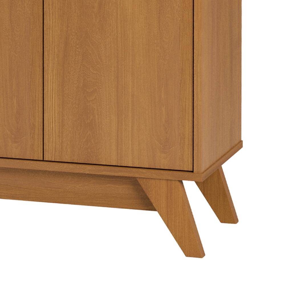 Buffet Aparador 95cm 3 Portas Orgânico Marlo Nature Z56     - Mpozenato