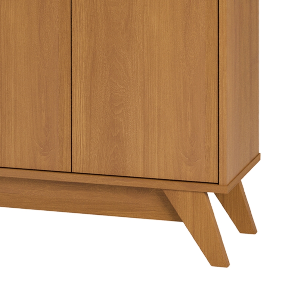 Buffet Aparador 125cm 4 Portas Orgânico Marlo Nature Z56 - Mpozenato