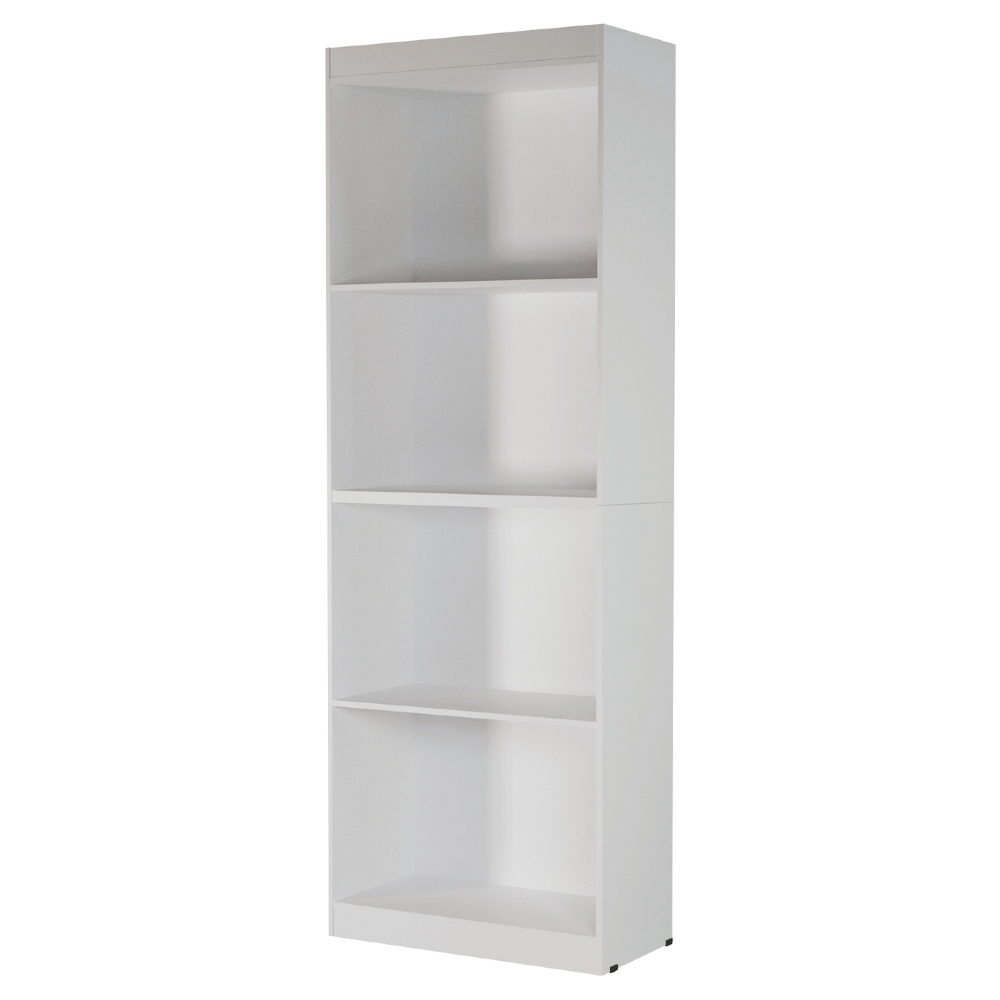 Estante Livreiro Bipartida 63cm Com Prateleiras Form Branco Z56 - Mpozenato