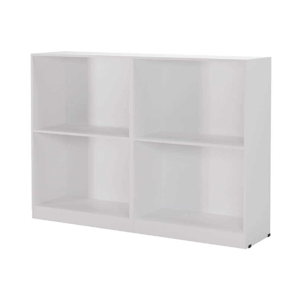 Estante Livreiro Bipartida 63cm Com Prateleiras Form Branco Z56 - Mpozenato