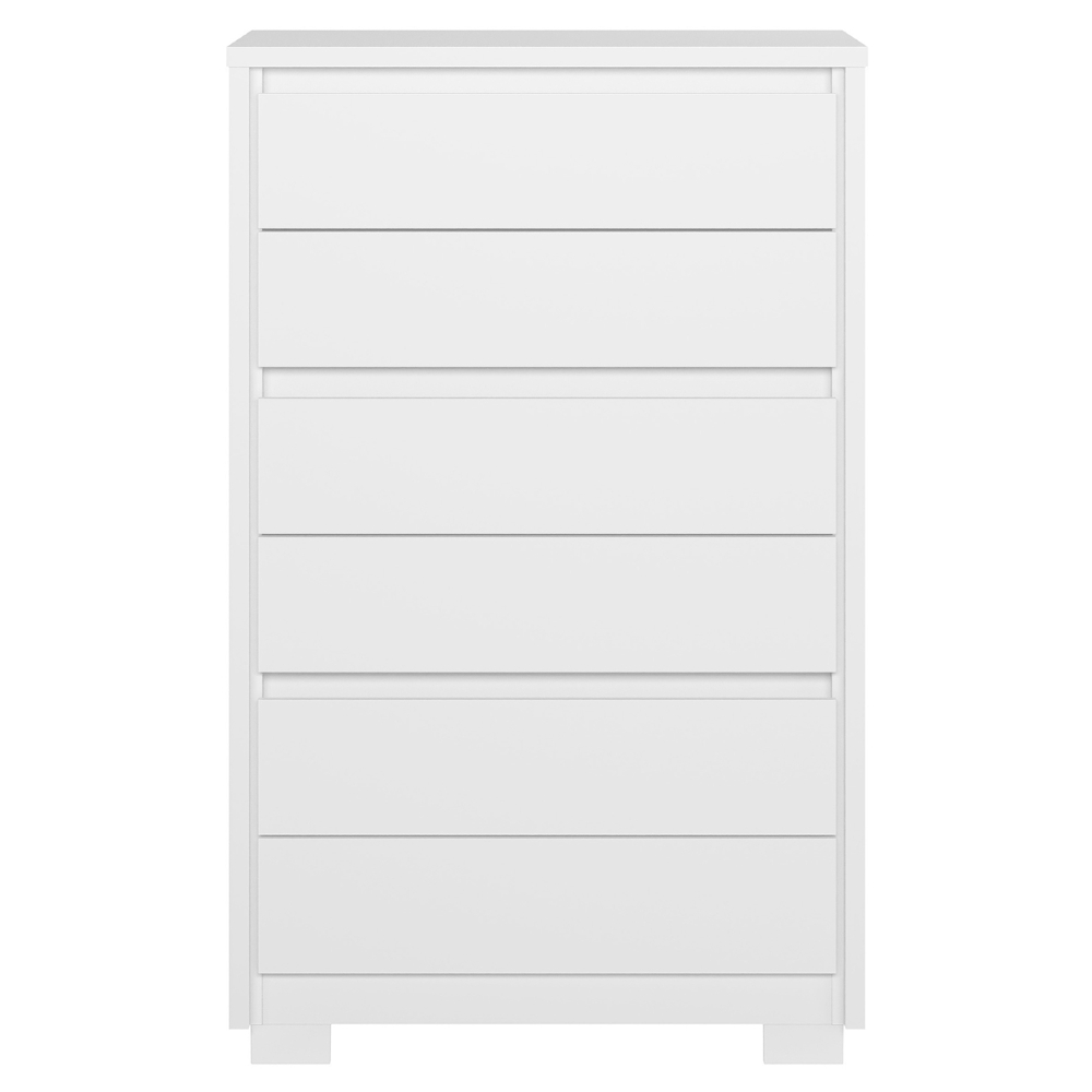 Cômoda Quarto 79cm 6 Gavetas Ayron Branco A02 - Mpozenato