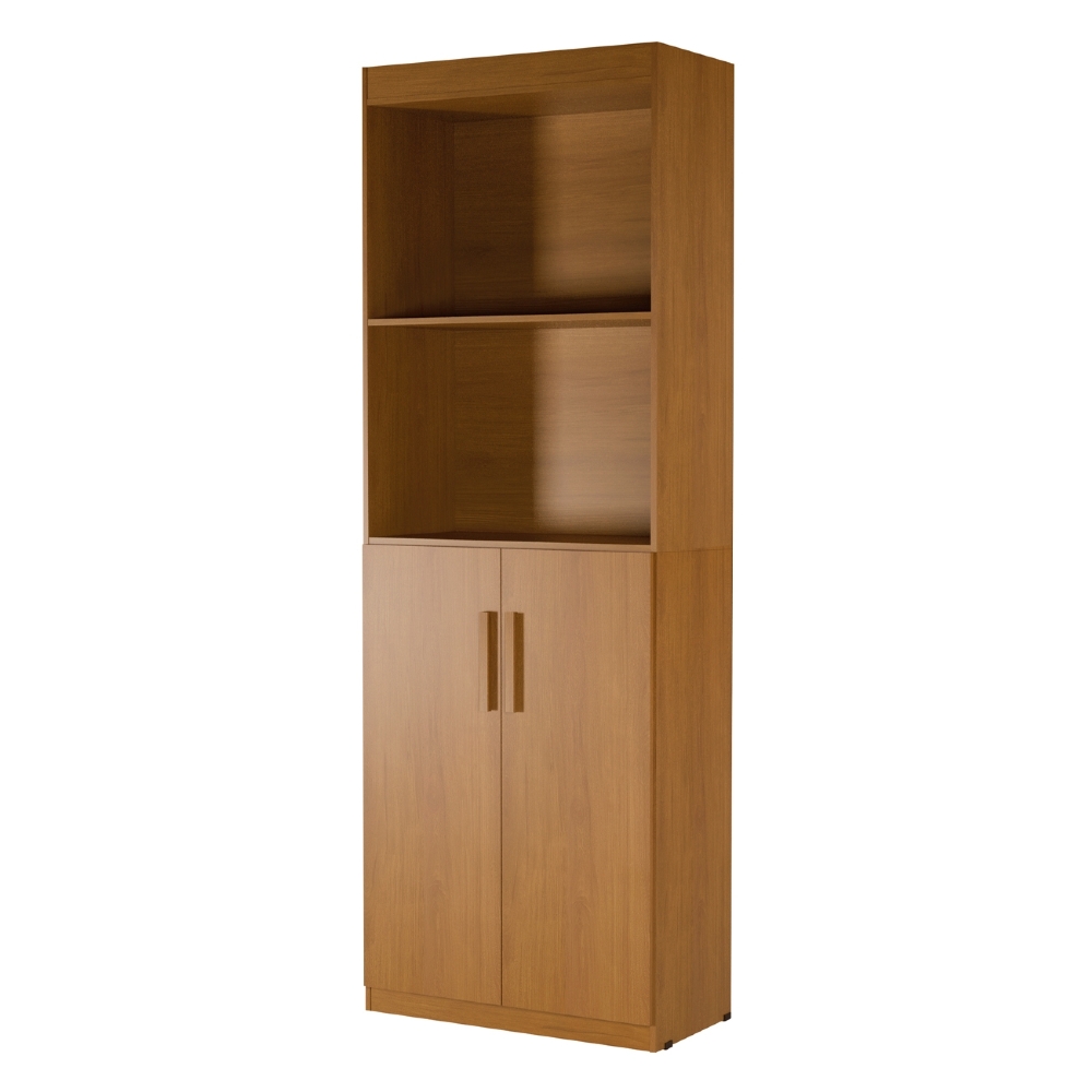Estante Livreiro Bipartida 63cm 2 Portas Form Nature Z56     - Mpozenato
