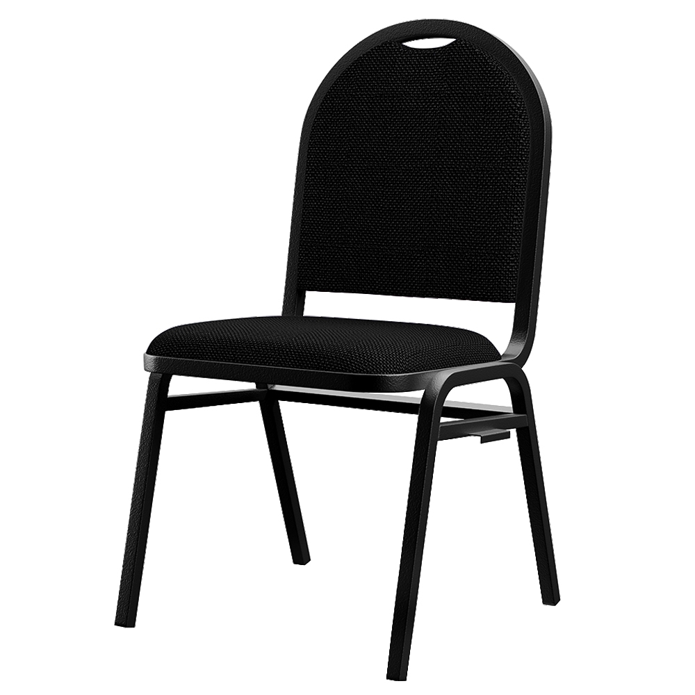 Cadeira Hoteleira Auditório Empilhável Linho Z33 Preto - Mpozenato