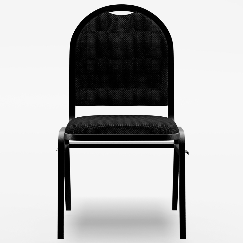 Cadeira Hoteleira Auditório Empilhável Linho Z33 Preto - Mpozenato