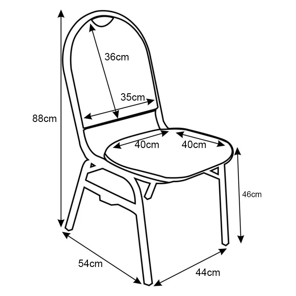 Cadeira Hoteleira Auditório Empilhável Linho Z33 Preto - Mpozenato