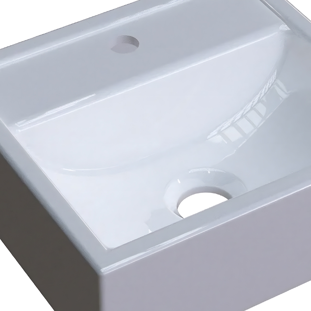 Cuba Pia De Apoio Para Banheiro Quadrada Kuad 32 C08 Branco - Mpozenato