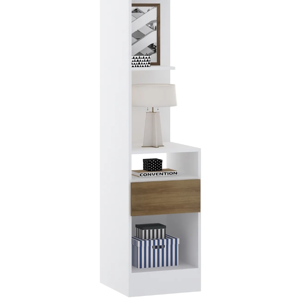 Guarda Roupa Casal Modulado CP07 Taiga Branco L01 - Mpozenato