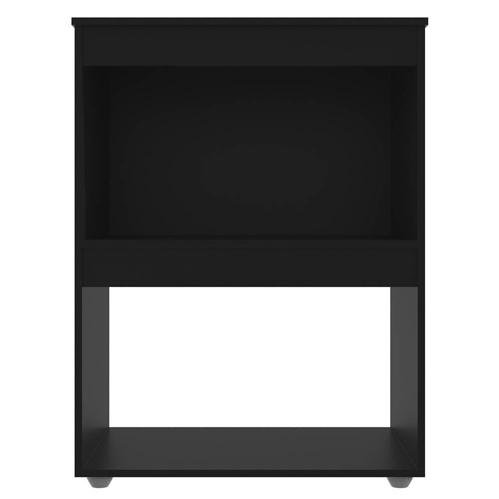 Balcão Para Cooktop e Forno Microondas 75cm Adriana Preto - AJL Móveis