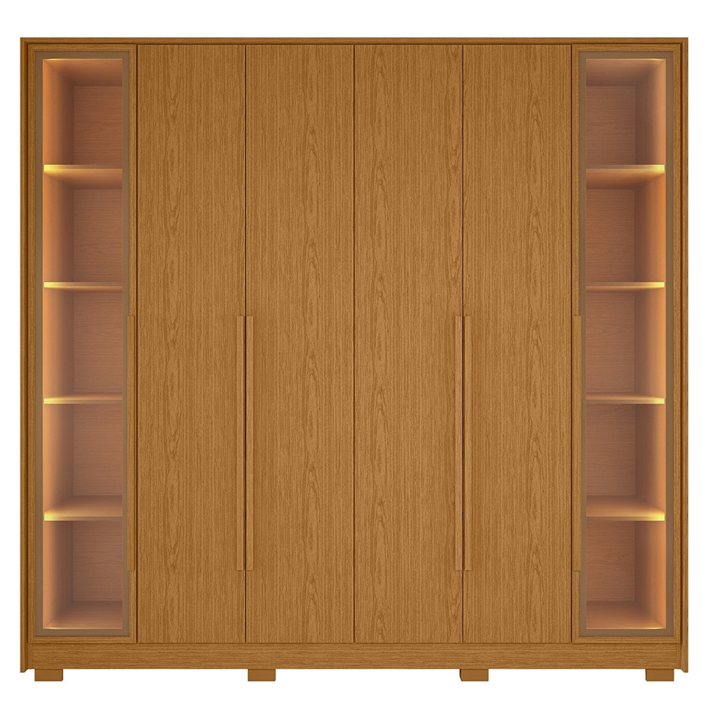 Guarda Roupa Casal 237cm 6 Portas Palermo Cinamomo A02 - Mpozenato