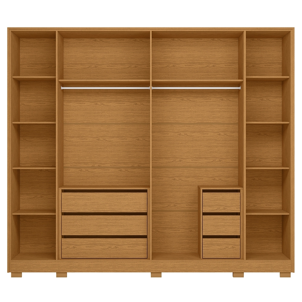 Guarda Roupa Casal 270cm 6 Portas Meraki Cinamomo A02 - Mpozenato