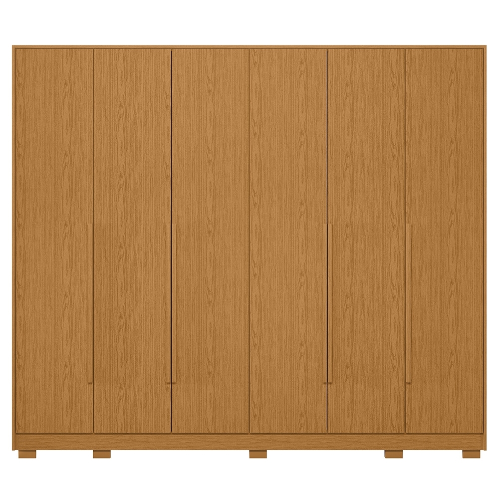 Guarda Roupa Casal 270cm 6 Portas Meraki Cinamomo A02 - Mpozenato