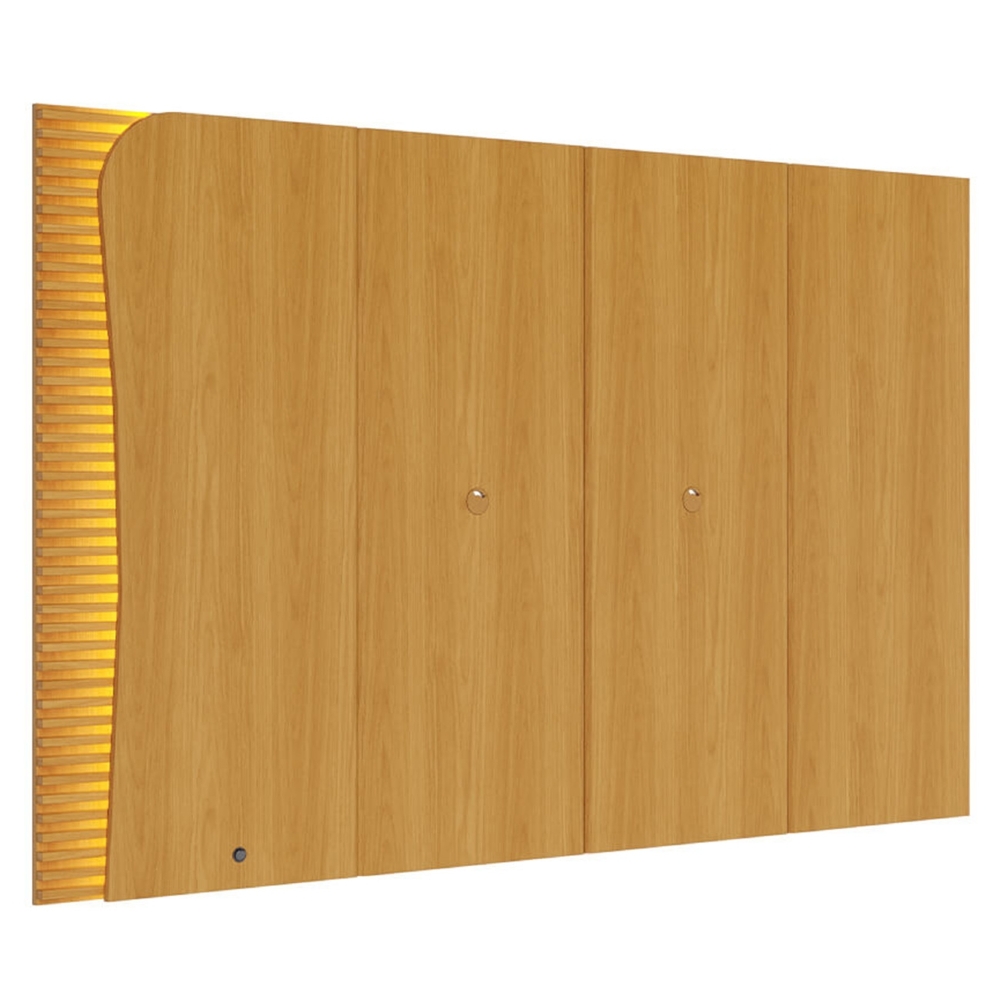 Painel TV 65 Pol Suspenso 217cm Com LED Dante Naturale C05 - Mpozenato