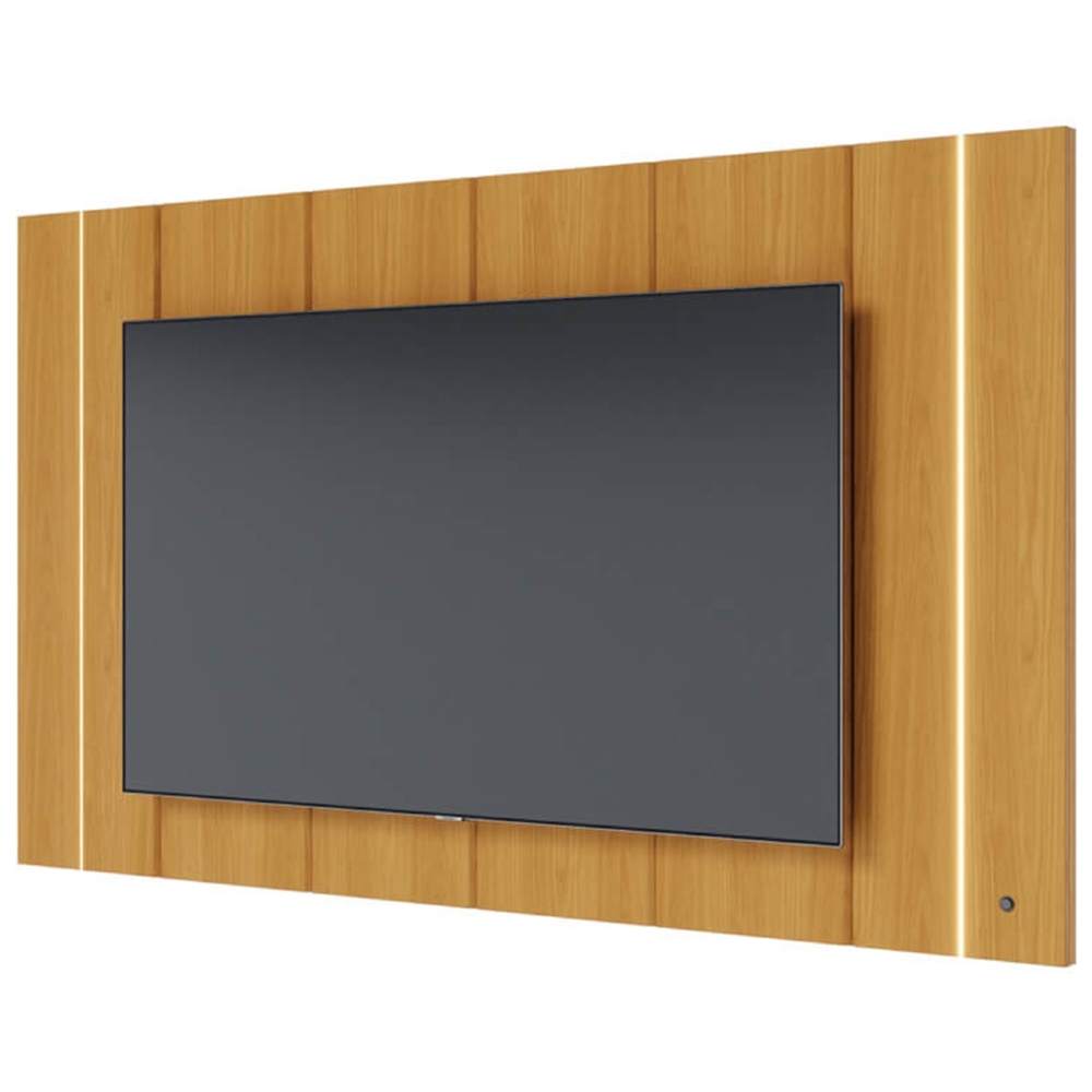 Painel TV 75 Pol Suspenso 240cm Com LED Gior Naturale C05 - Mpozenato