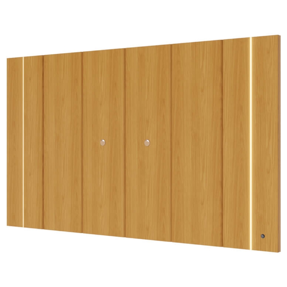 Painel TV 75 Pol Suspenso 240cm Com LED Gior Naturale C05 - Mpozenato