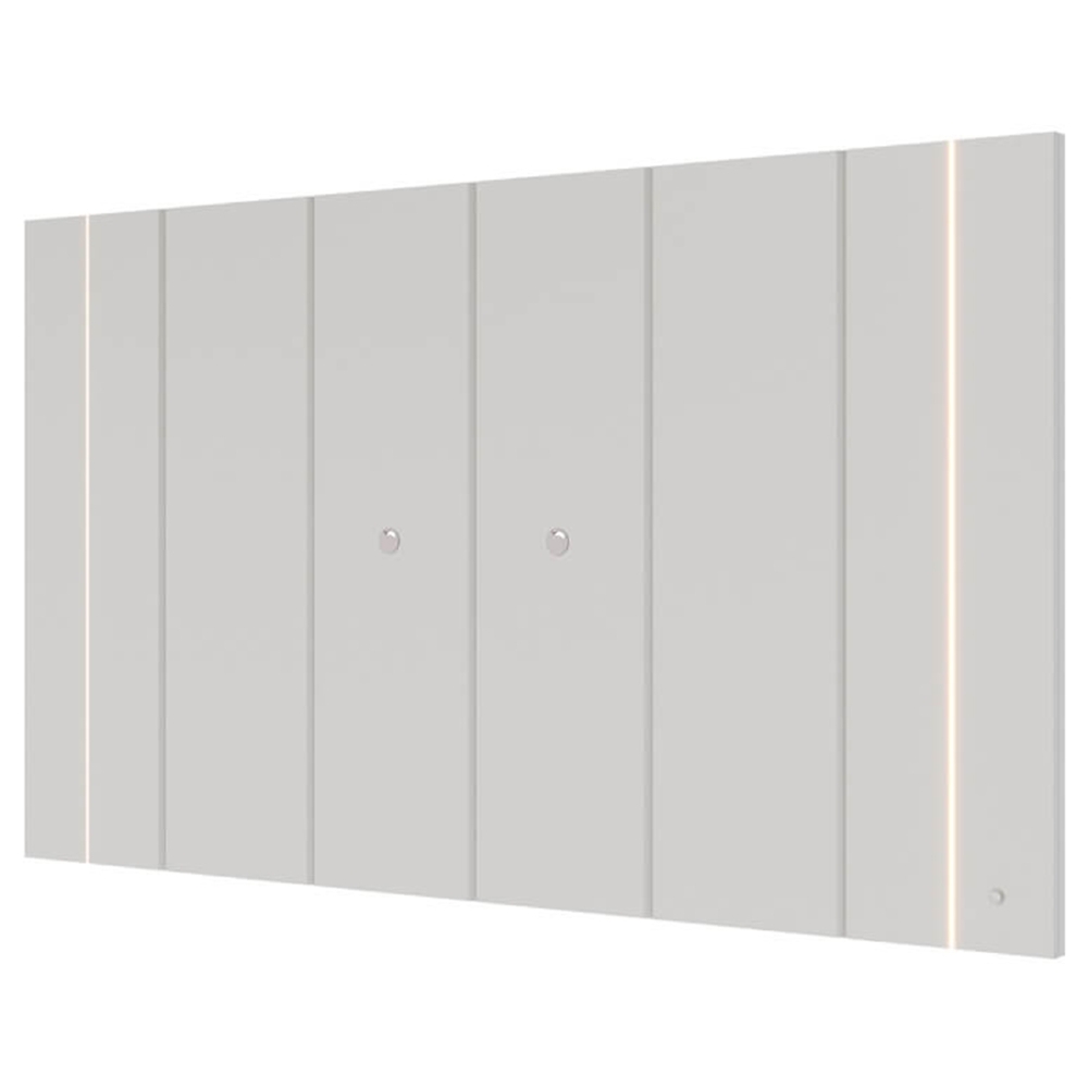 Painel TV 75 Pol Suspenso 240cm Com LED Gior Off White C05 - Mpozenato