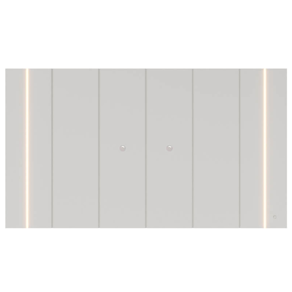 Painel TV 75 Pol Suspenso 240cm Com LED Gior Off White C05 - Mpozenato