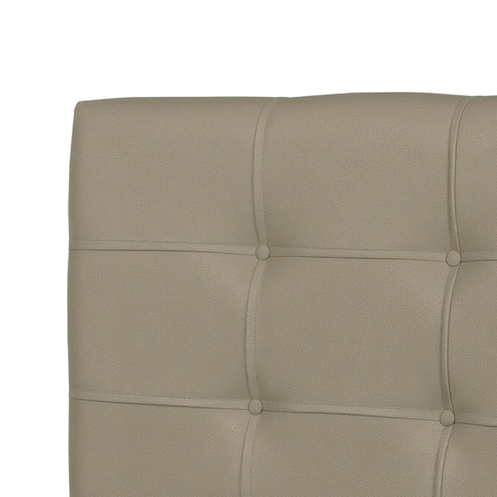 Cabeceira Solteiro Cama Box 90 cm London Sintético Areia - JS Móveis