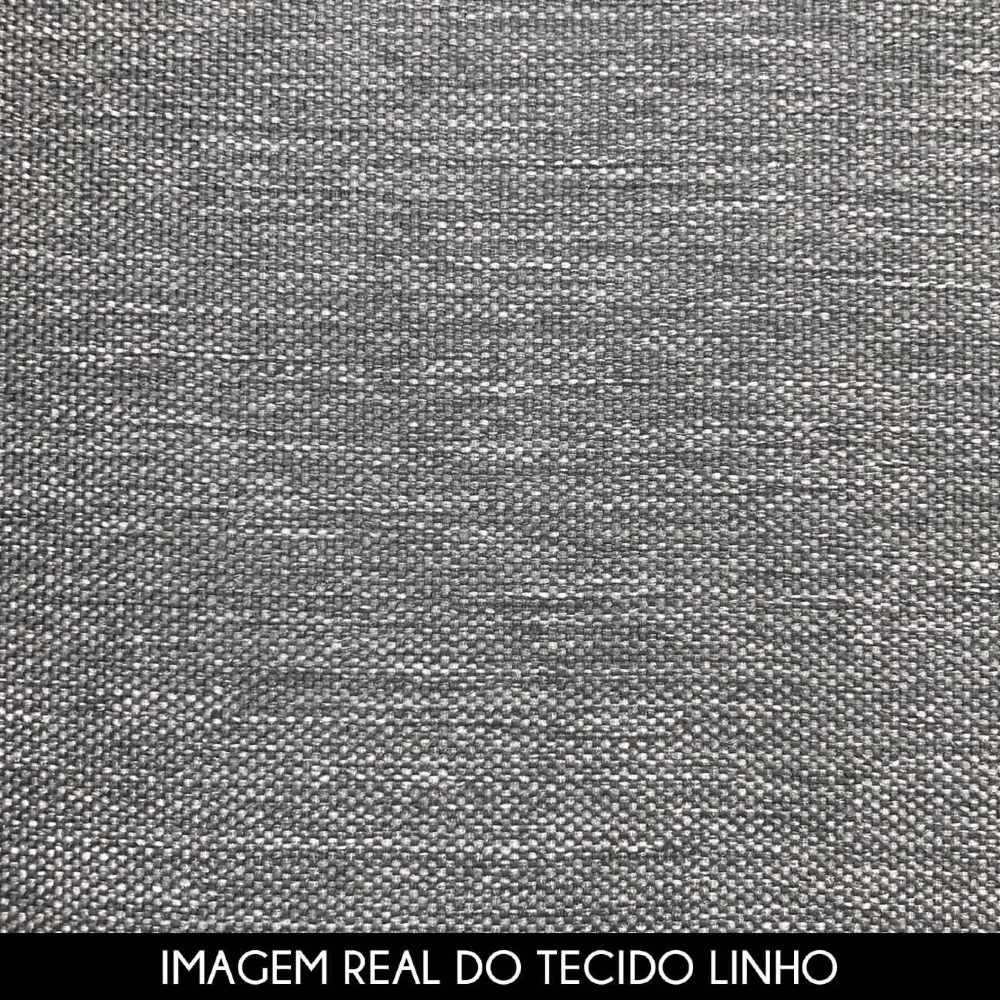 Cama King 195cm Com Cabeceira Many Z37 Linho Cinza - Mpozenato