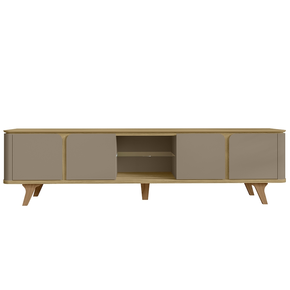 Rack Bancada TV 60 Pol 217cm Orgânico Valen Hannover/Fendi C14 - Mpozenato