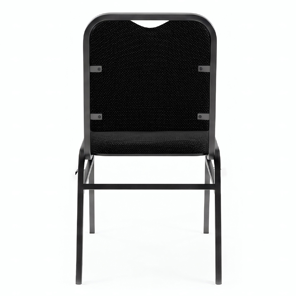 Cadeira Hoteleira Auditório Empilhável Kit 4 Letty Linho Preto Z33 - Mpozenato