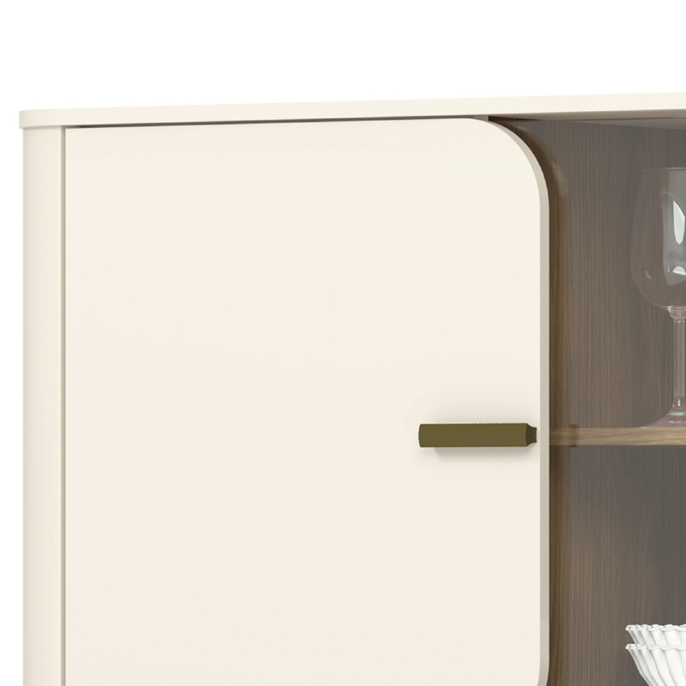 Buffet Aparador 165cm 2 Portas 2 Gavetas Taron Off/Nature H02 - Mpozenato