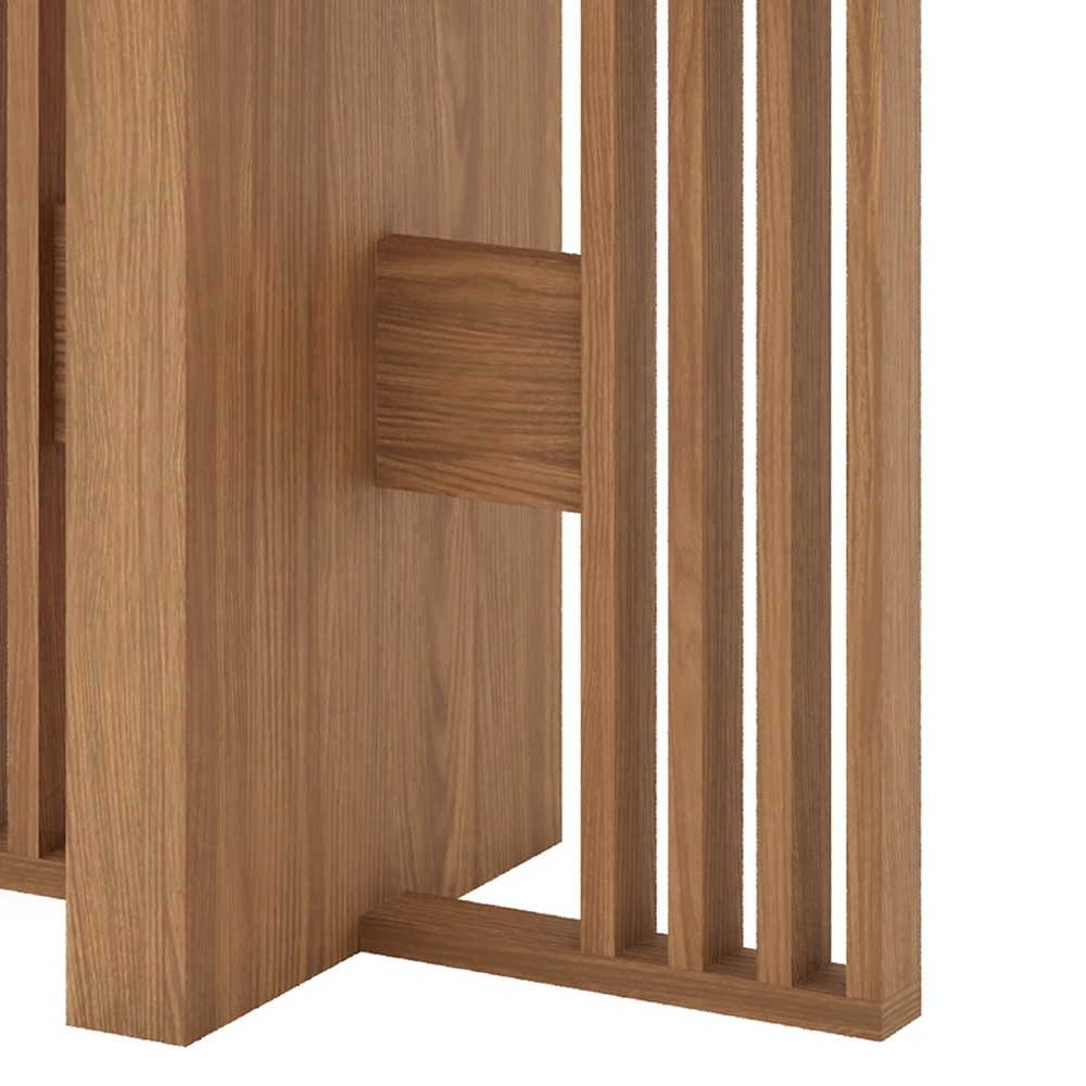 Mesa de Jantar 4 Lugares 120cm Com Vidro Zinia Nature/Off H02 - Mpozenato