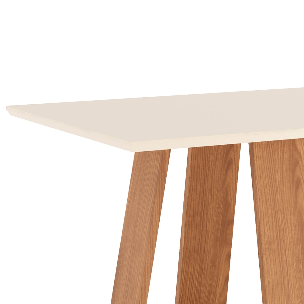 Mesa de Jantar 4 Lugares 120cm Lince Nature/Off H02 - Mpozenato