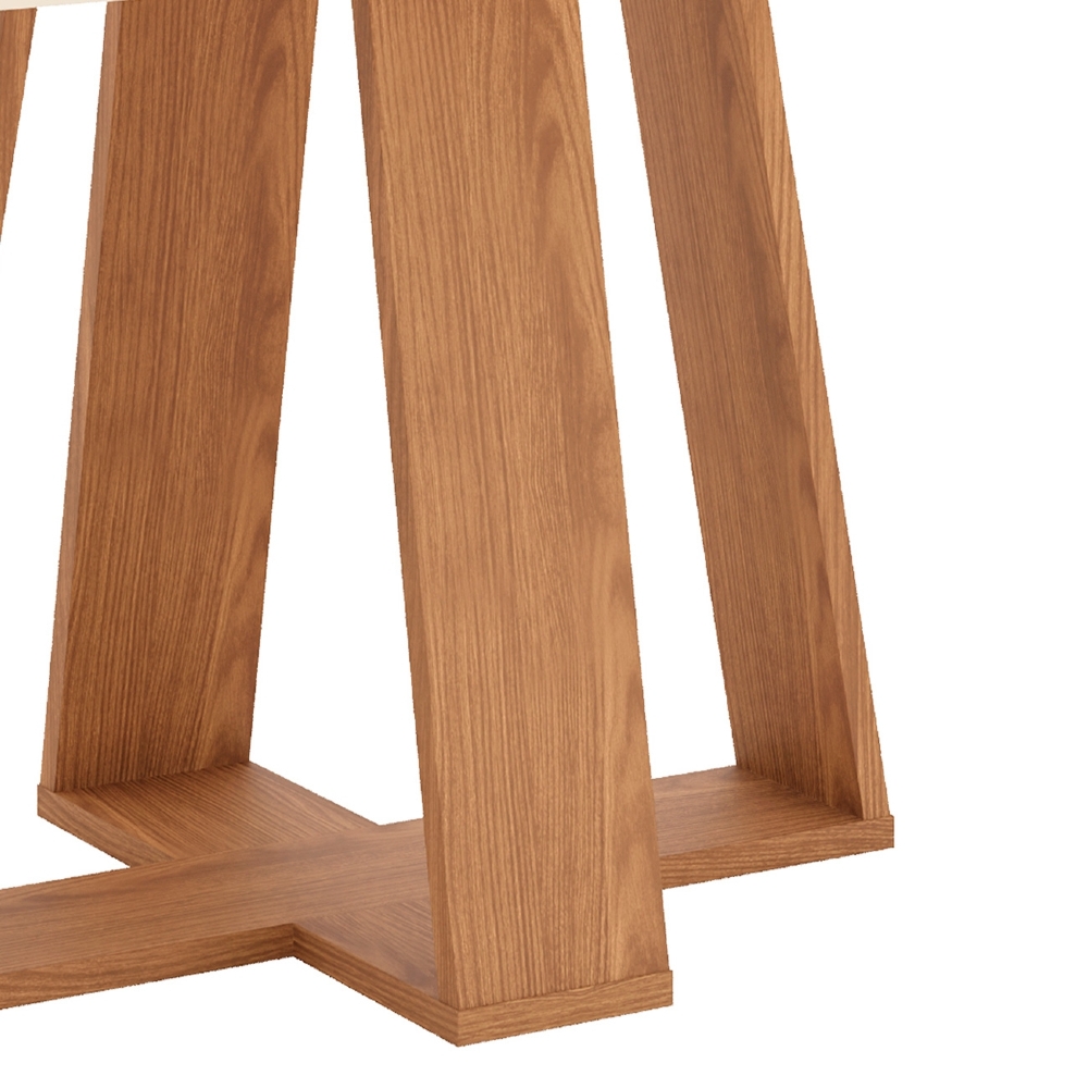 Mesa de Jantar 6 Lugares 160cm Lince Nature/Off H02 - Mpozenato