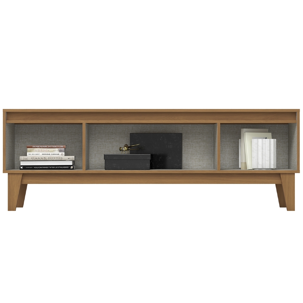 Rack TV 70 Pol 160cm 3 Portas Havor Cinamomo/Off H02 - Mpozenato