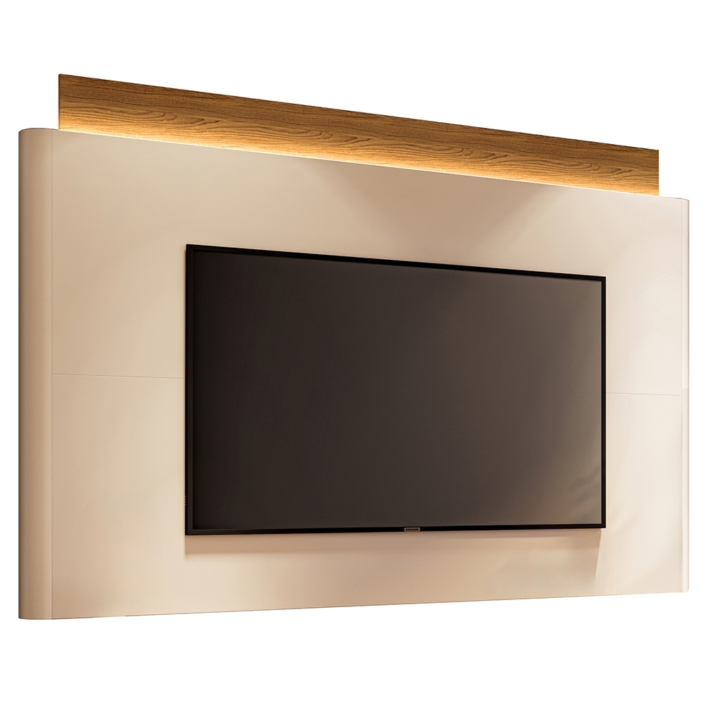 Painel TV 85 Pol 208cm Com LED Turin Off/Cinamomo H01 - Mpozenato