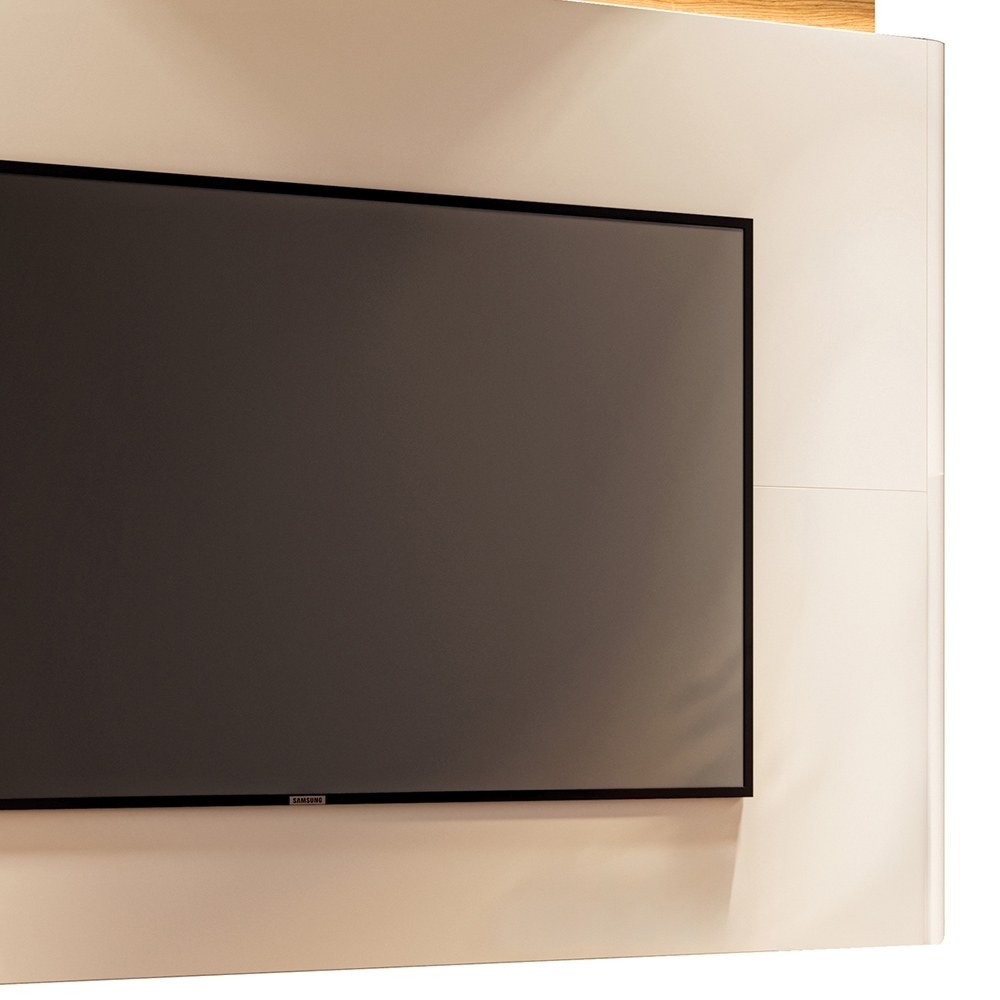Painel TV 85 Pol 208cm Com LED Turin Off/Cinamomo H01 - Mpozenato