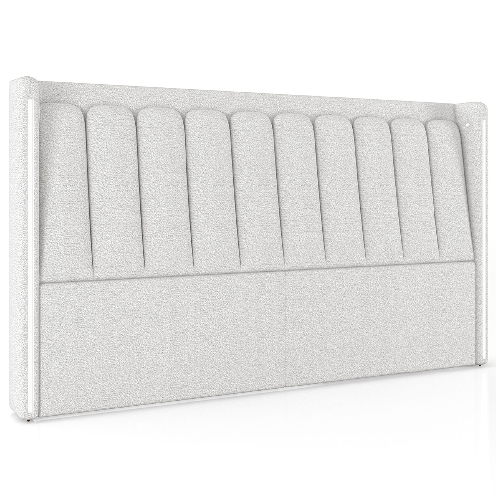 Cabeceira Cama Queen 160cm Luara Bouclê Creme Z37 - Mpozenato
