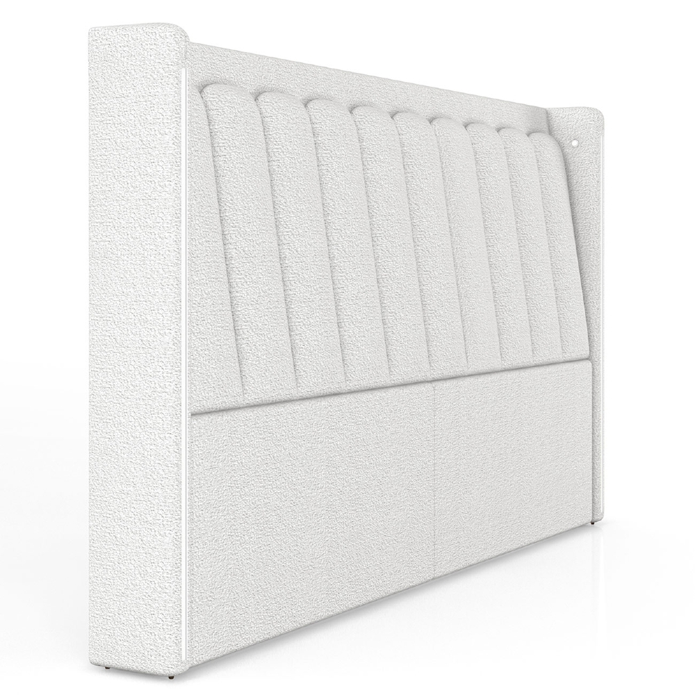 Cabeceira Cama Queen 160cm Luara Bouclê Creme Z37 - Mpozenato