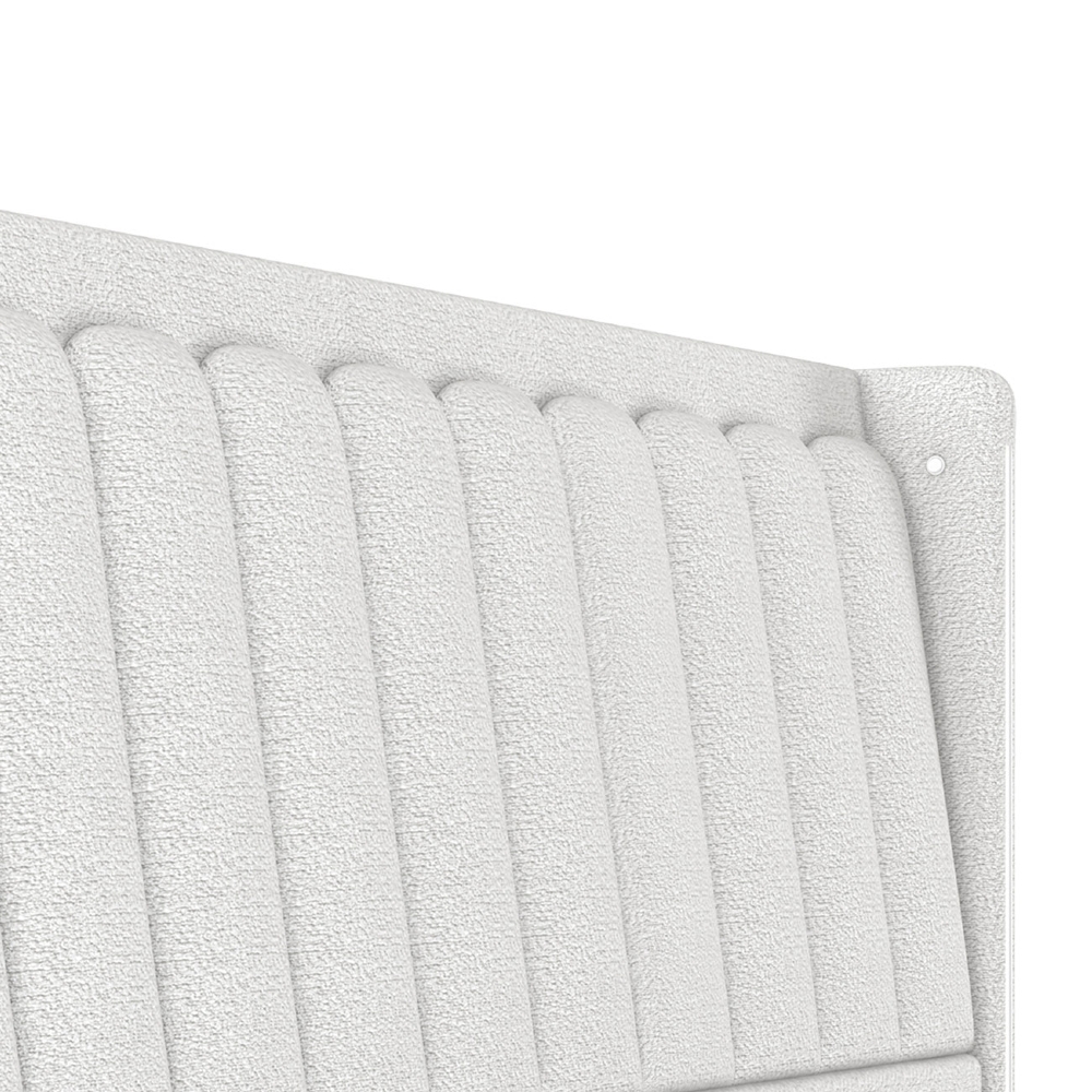 Cabeceira Cama Queen 160cm Luara Bouclê Creme Z37 - Mpozenato